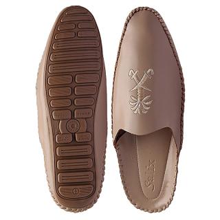 Leisure Slip-On Loafers Slippers - Nude