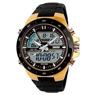 Sport Wrist Watch - Gold & Black