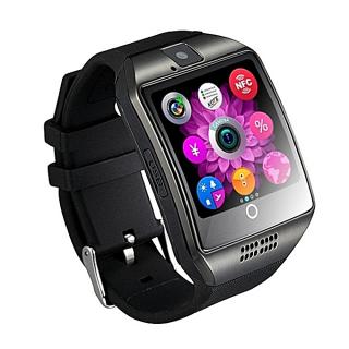 Q18 Bluetooth Smartwatch Health Phone With Sim Card - Black