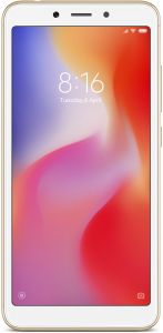 Xiaomi Redmi 6A Dual SIM - 16GB, 2GB RAM, 4G LTE, Gold - International Version