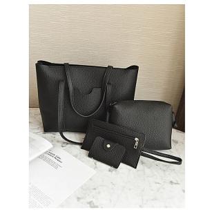 4 Sets Handbag  Ladies Of Beauty -Black