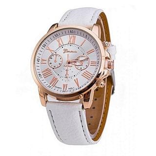 Ladies Leather Watch - White 