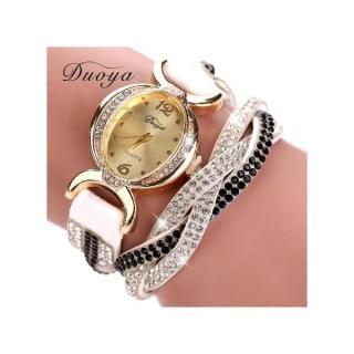 Duoya Hot Selling Super Feahionable Heart Pendant Lady Watches WH -Whit