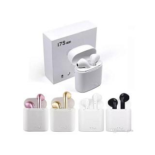 I7S Wireless Bluetooth Earpods, Dual Phone Connection For IPhone 7,8 & IPhone X Plus  Android Devices.