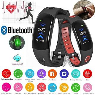 Fitness Tracker,Continuous Heart Rate Monitor Watch Bluetooth IP68 Waterproof Smart Wristband With Calorie Counter Watch Pedometer Sleep Monitor With 3D CLR Dynamic Camera Remote Shoot For Kids M/F