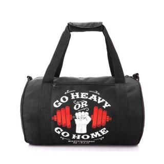 Go Heavy Or Go Home Gym Bag - Black