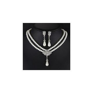 Radiant And Lovely Earing Jewellery Set - Silver