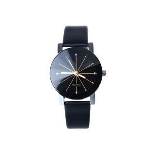 WoMen Quartz Dial Clock Leather Wrist Watch Round Case