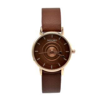 Miyoko Leather Watch - Brown