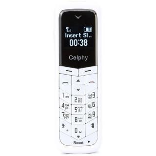 Bm50 - 0.66 Mini Mobile Phone + Bluetooth Headset - White