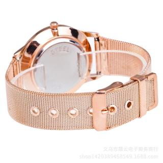 Henoesty 2017 New Fashion Female Clocks Women Luxury Quartz Watch Rose Gold Watch