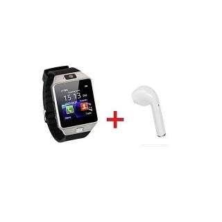 Pack Smartwatch 09 + Oreillette Bluetooth HBQi7 - Noir/Blanc