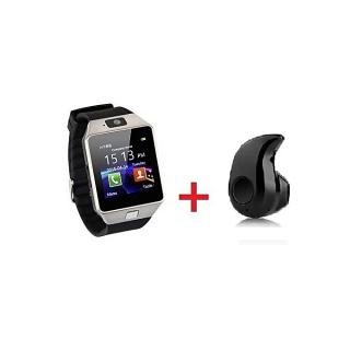 Pack Smartwatch - Dz09 Silver + Bluetooth S530 - Noir