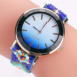 Women Wristwatch Lady Quartz Watch Round Dial Female Watch 2115 Blue