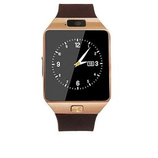 Smart Watch With Single Sim, Memory Card Slot & Camera For Android And IPhone-Gold