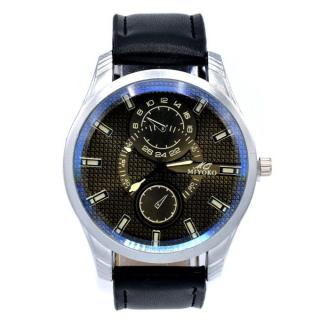 Miyoko Leather Watch - Black