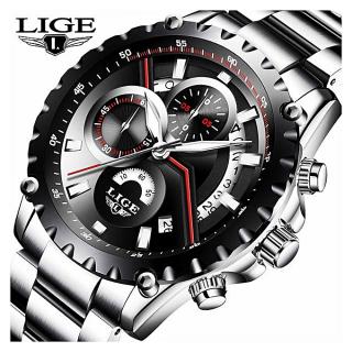 LIGE Watch Men Casual Sport Quartz Watch Mens Watches Top Brand Luxury Full Steel Business Waterproof Clock Relogio Masculino 9838