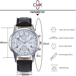 Generic Fashion Men's Leather Casual Analog Quartz Wrist Watch Business Watches A1