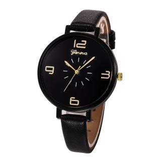 Women Casual Checkers Faux Leather Quartz Analog Wrist Watch