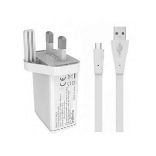 Phone Charger - 12V, 2A Quick Charge For Android Phones & Tablets With Fast Data USB Cable- Fast Charging- White