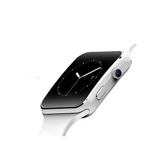 Bluetooth Smart Watch X6 Smartwatch Sport Watch For IPhone Android Phone With Camera FM Support Whatsapp SIM Card Wristwatch T30-White
