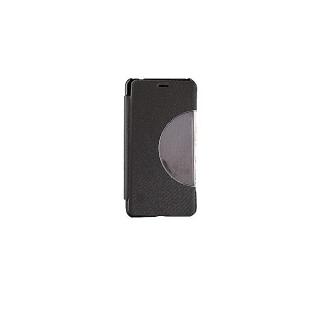 Tecno Phantom 8 Smart Leather Flip Sensor Case - Black