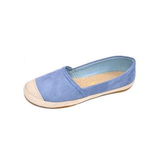 Textile Slip On Ballerina - Blue Sky