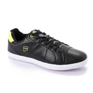 High Quality Men's Bi-Tone Sneakers - Black & Neon Yellow