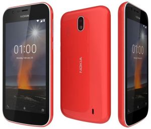 Nokia 1 TA-1056 Dual SIM - 8GB, 1GB RAM, 4G LTE, Warm Red