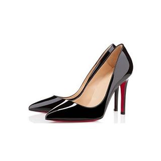 Pointed Toe Court Shoes - Black