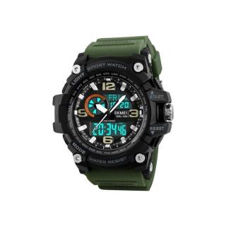 1283 50m Waterproof Men's Digital Sports Watch With EL Light - Army Green