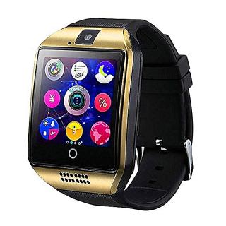 Smartwatch - Q18 - Bluetooth - Camera - Sim - Gold
