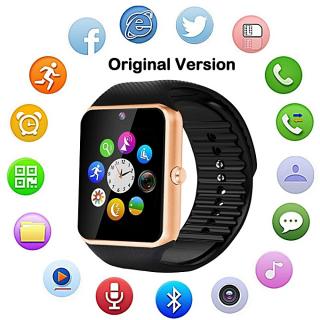 GT08 Smart Watch For Apple IPhone, IOS & Android Devices Sim Card - Gold