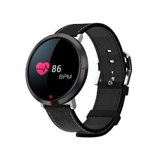 TA-S2 Smart Watch Real-time Heart Rate Monitor Waterproof Pedometer Clock Alarm Black
