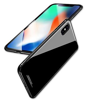 IPhone X Back Case Tempered Glass - Black