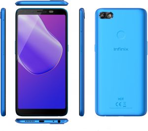 Infinix Hot 6 X606 Dual SIM - 16GB, 2GB RAM, 3G, Wifi, Blue