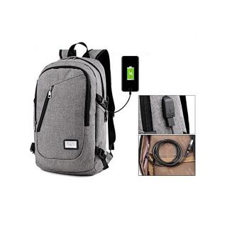 Men's Travel Shoulder Smart Backpack & Laptop Bag USB Charger School Outdoor Bags With Large Capacity