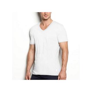 Men's Plain White V-neck T-Shirt