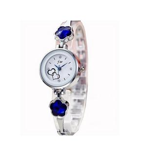 Wristwatch With Royal Blue Stud_Silver