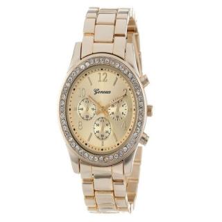 Montre A Quartz Pour Femme - Rose / Or