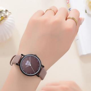 Huskspo Fashion Women Watches Casual Ladies Quartz Clock Wristwatche Clock Leather Strap