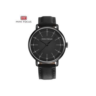 MF0056G Leather  Watch - For Men - Black