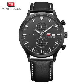 MF0015G Leather  Watch - For Men - Black