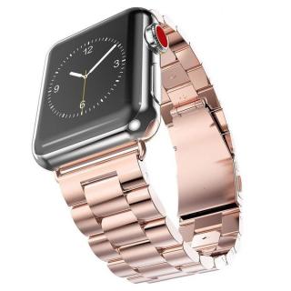 Stainless Steel Montres Band Replacement Strap For  Montres Series 1/2/3 42MM-Rose Gold