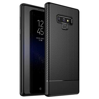 Samsung NOTE 9 Case Carbon Fibre Back Cover Case For Note 9 -Black