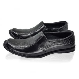 Arjun Shop GTA7300 Sepatu Pantofel Pria Motif Kulit Buaya Sintetis Fantofel Formal Pantopel Dinas. Sekolah. Pesta