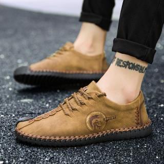 Yealon Sepatu Kulit Sepatu Kulit untuk Pria Kasual Sepatu Kulit untuk Pria Sepatu Kulit Sapi untuk Pria Sepatu Gaya Kasual Pria Kulit Datar Sepatu untuk Pria pria Flat Lembut Sepatu Kulit