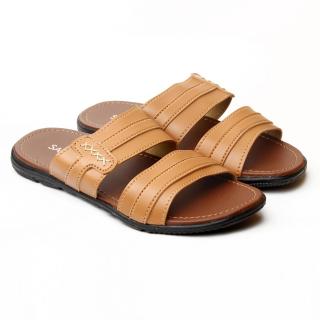 Salvo Sandal L02 Kulit Sintetis-Tan