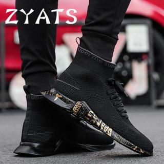 Zyats Sepatu Tali Kasual Ringan Pria Sepatu Sneaker Kasual Modis Olahraga Sepatu Lari