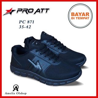 Amelia Olshop - Sepatu Sekolah PRO ATT PC 871 35-42 / Sepatu Sekolah SMA / Sepatu Hitam Polos / Sepatu Sneakers Hitam / Sepatu Sekolah Remaja